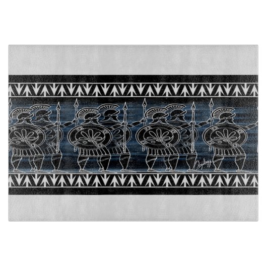 Greek Black Figur Troop Schneidebrett (Vorderseite)