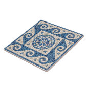 Greek Blue Mosaic – Mediterranean Ceramic Tile Fliese (Seite)