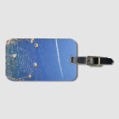 Greek Blue Sea Gepäckanhänger (Vorderseite (Horizontal))