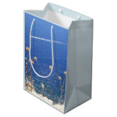 Greek Blue Sea Mittlere Geschenktüte (Rückseite Schrägansicht)