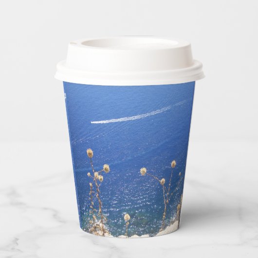 Greek Blue Sea Pappbecher (Rückseite)