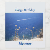 Greek Blue Sea Weinetikett (Einzelnes Label)