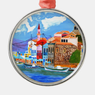 Greek coast silbernes ornament