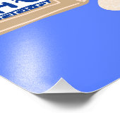 Greek Coffee & Lemon Branch Mediterranean Poster (Ecke)