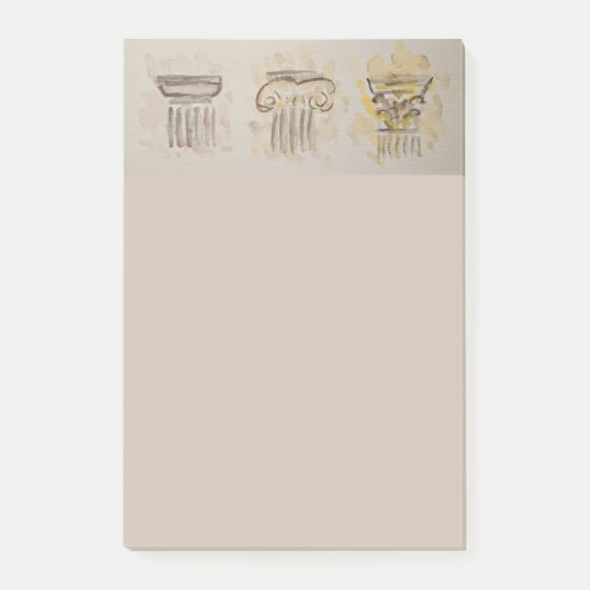 Greek Columns Notepad Post-it Klebezettel (Vorderseite)