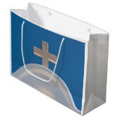 Greek Cross Große Geschenktüte (Vorderseite Schrägansicht)