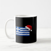 Greek Flag Santa Hat Funny Greece Christmas Holida Kaffeetasse (Links)