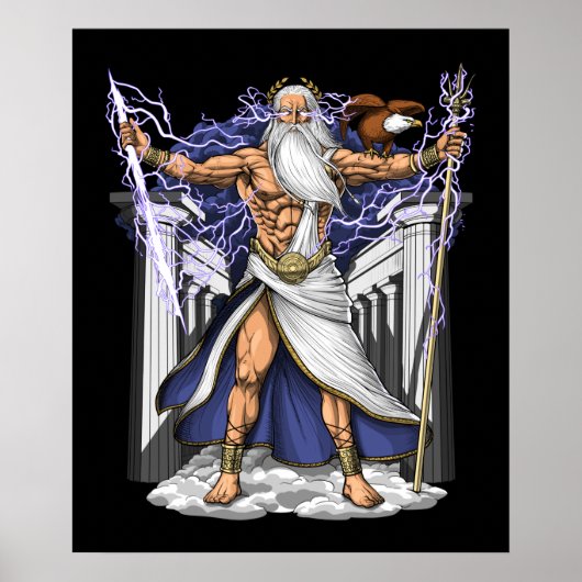 Greek God Zeus Poster (Vorne)