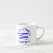 Greek Goddess and Flag of Greece Espressotasse (Rechts)