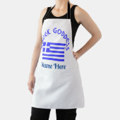 Greek Goddess and Flag of Greece Personalized  Schürze (InSitu)