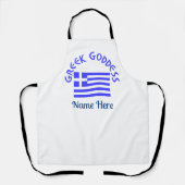 Greek Goddess and Flag of Greece Personalized  Schürze (Vorderseite)