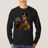 Greek Goddess Athena In Intricate Armorplate No He T-Shirt (Vorderseite)