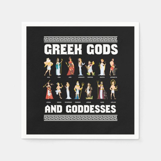 Greek Gods And Goddesses Greeks Serviette (Vorderseite)