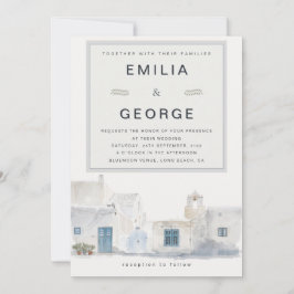 Greek Island Wedding | Olive Accent Einladung