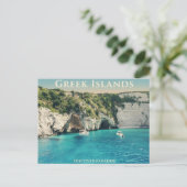 Greek Islands Postcard Postkarte (Stehend Vorderseite)