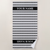 Greek key meander pattern personalized strandtuch (Vorderseite)