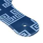 Greek Key Meander Tier in Blue Indigo Schneidebrett (Ecke)