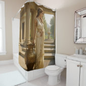 Greek lady in an Ancient Temple Duschvorhang (Beispiel)