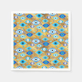 Greek Mati Mataki - Matiasma Evil Eye Pattern Serviette (Vorderseite)