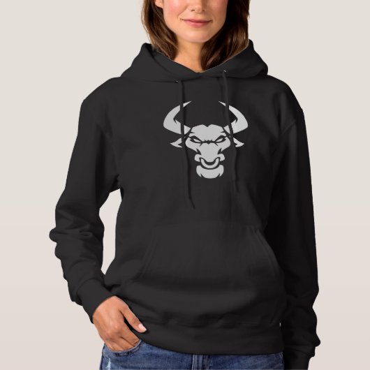 Greek Mythology Beast Minotaur, Part Man Part Bull Hoodie (Vorderseite)