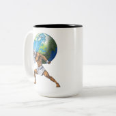 Greek Mythology God Atlas Zweifarbige Tasse (Vorderseite Links)