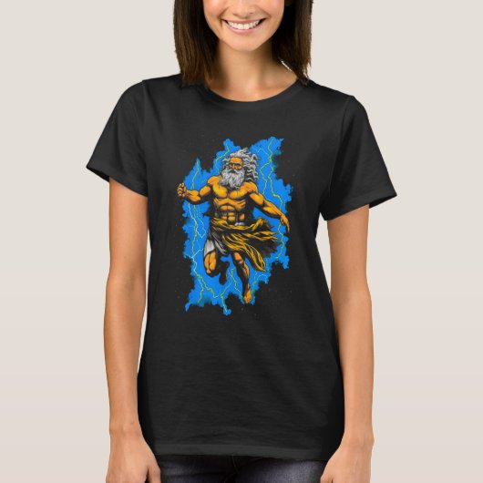 Greek Mythology God Zeus T-Shirt (Vorderseite)