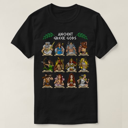 Greek Mythology Gods Ancient Greece T-Shirt (Design vorne)