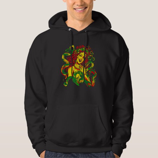 Greek Mythology Medusa Snake Hoodie (Vorderseite)