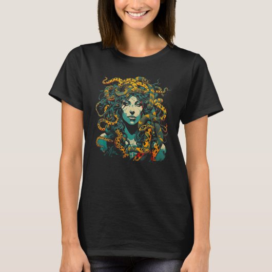 Greek Mythology Medusa T-Shirt (Vorderseite)