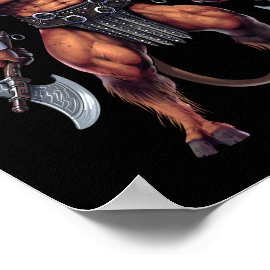 Greek Mythology Minotaur Poster (Ecke)