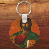 GREEK ORTHODOX ICON JESUS CHRIST SCHLÜSSELANHÄNGER (Vorderseite)