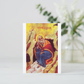 Greek orthodox icon of Prophet Elijah Postkarte (Stehend Vorderseite)