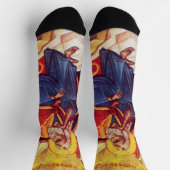 Greek orthodox icon of Prophet Elijah Socken (Oben)