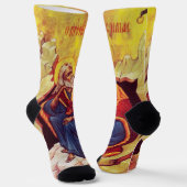 Greek orthodox icon of Prophet Elijah Socken (Gewinkelt)