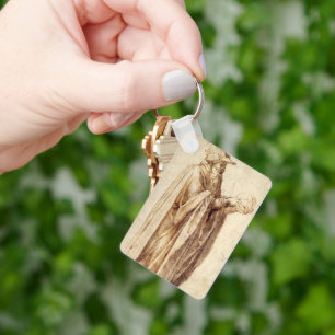 Greek Philosopher with Human Skull by Michelangelo Schlüsselanhänger