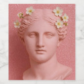 Greek Pink Wine Label. Weinetikett (Einzelnes Label)