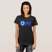 Greek Pride OPA Evil Eye Hellas Greece Evil Eye Ma T-Shirt (Vorne ganz)