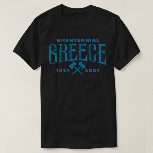 Greek Pride War of Independence Bicentennial 2021  T-Shirt (Design vorne)