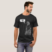 Greek Psi Statue Thought Bubble Expressing Thought T-Shirt (Vorne ganz)