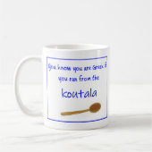 Greek Saying on Ceramic Mug Kaffeetasse (Links)
