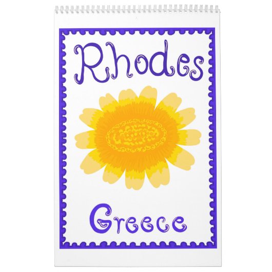 Greek Summer Scenes & Patterns Calendar Kalender (Titelbild)