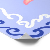 Greek Taverna Fish Mediterranean Food Poster (Ecke)