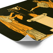 GREEK Vintag Gods Motif Poster (Ecke)