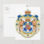 GreeK-Wappen - Griechenland Postkarte (Vorne/Hinten)