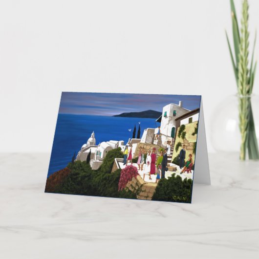 GREEK WEDDING. KARTE (Vorderseite)