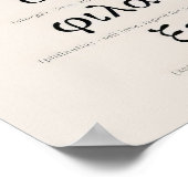 Greek Words for Love Print Wedding Print Engagemen Poster (Ecke)