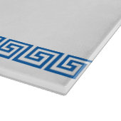 Greek Yiayia Greek Grandmother Gold Greek Key Schneidebrett (Ecke)