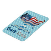 Greeks Roots American Map Flexi Magnet (Linke Seite)