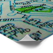 Greeley, CO Vintag Map Poster (Ecke)