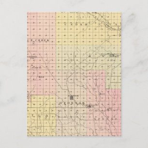 Greeley Landkreis, Nebraska Postkarte